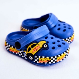 Giolan Pantofole Bambini Schiuma Crocs Blue Road Racing giallo 1