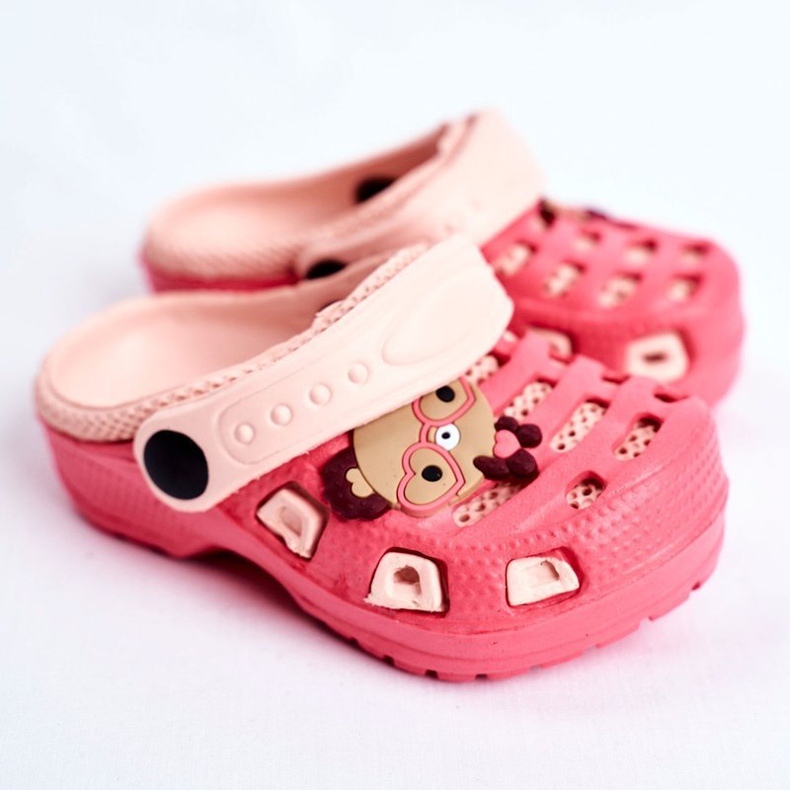 Giolan Pantofole per bambini in schiuma Crocs Red Sweet Teddy rosso multicolore 1