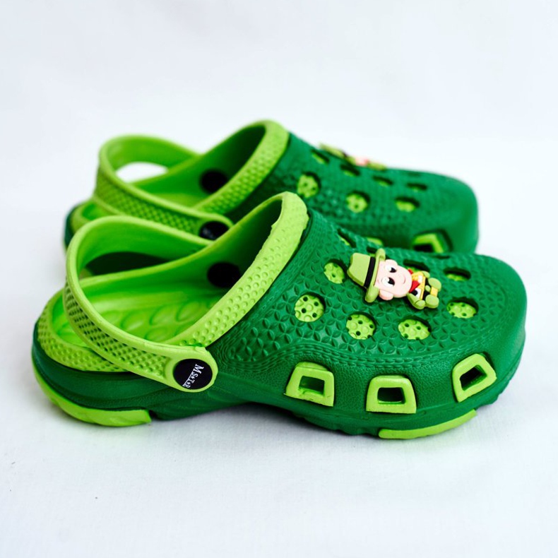Giolan Pantofole per bambini Foam Crocs Green Cowboy verde 2