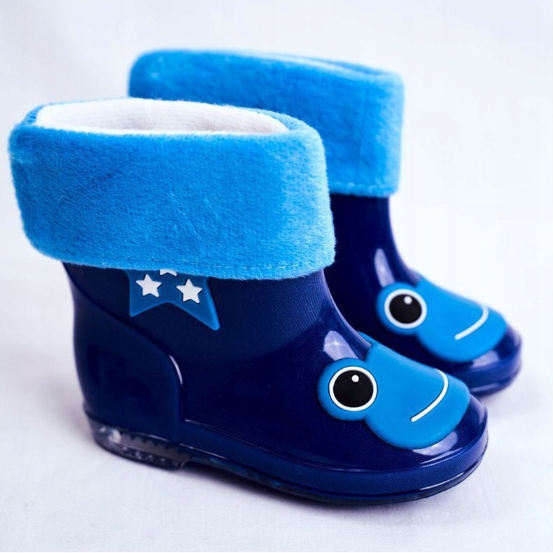 Galosce di gomma Frog per bambini blu navy 1