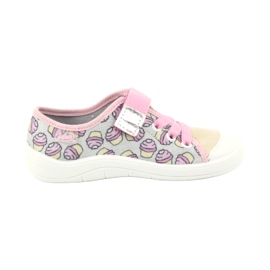 Scarpe per bambini Befado 251X146 rosa grigio giallo 1