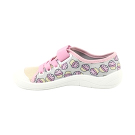 Scarpe per bambini Befado 251X146 rosa grigio giallo 2