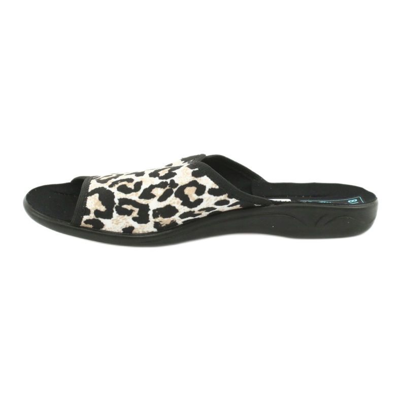 Adanex 13795 pantofole da donna pantera beige nero 1