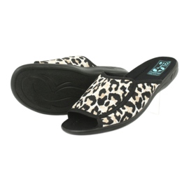 Adanex 13795 pantofole da donna pantera beige nero 3