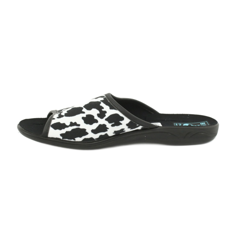 Pantofole da donna leopardate Adanex 24957 bianco nero 1