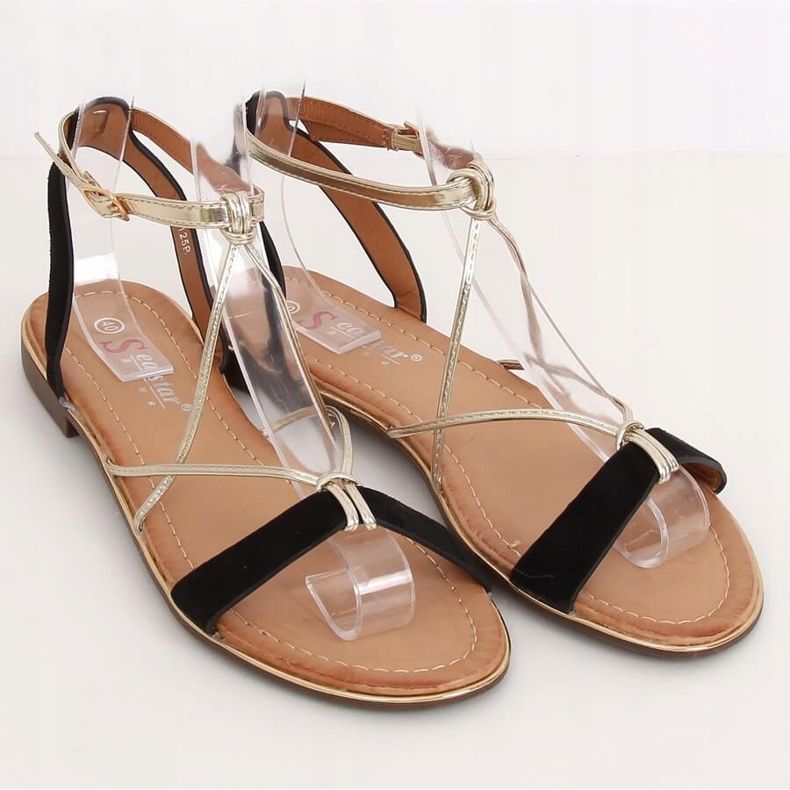 Sandali neri da donna JH125P Black nero 1