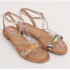 Sandali da donna arancioni JH125P Arancione multicolore 1