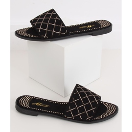 Pantofole nere da donna nere Q-85 Black nero 2