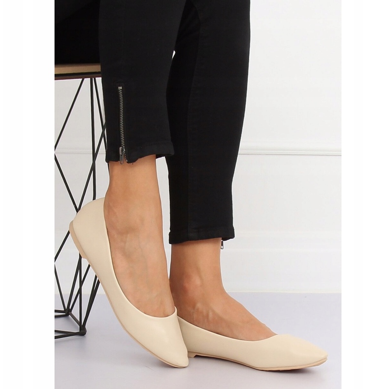 Ballerine beige da donna CC108 Beige 2