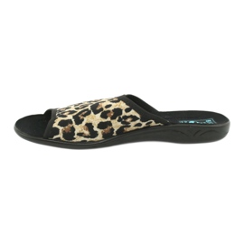 Pantofole da donna leopardate Adanex 13794 beige marrone nero 1
