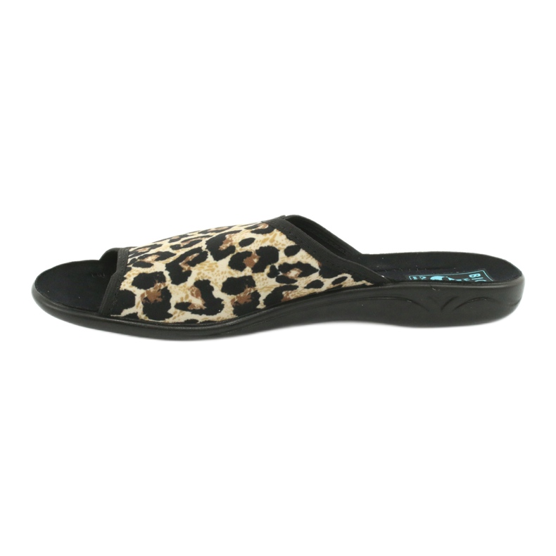Pantofole da donna leopardate Adanex 13794 beige marrone nero 1