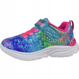 Skechers Wavy-Lites Jr 81385N-MLT multicolore verde 1