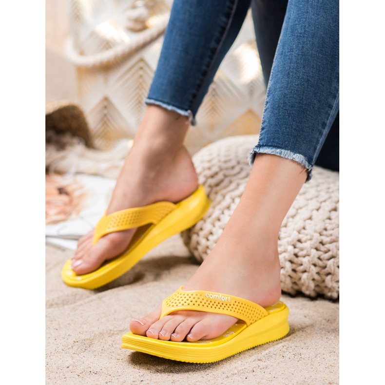 Bona Infradito Comfort Gialle giallo 2
