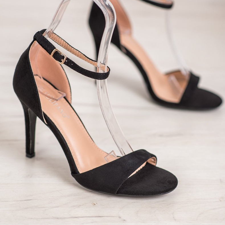 SHELOVET Tacchi classici in pelle scamosciata nero 2