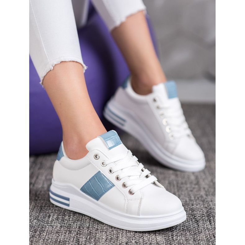 Weide Scarpe sportive con inserti blu bianco 1