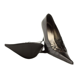 Décolleté in pelle Sagan 868 nero 4