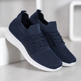 SHELOVET Scarpe sportive basse blu navy 2
