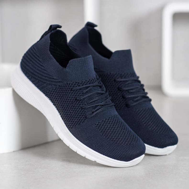 SHELOVET Scarpe sportive basse blu navy 2