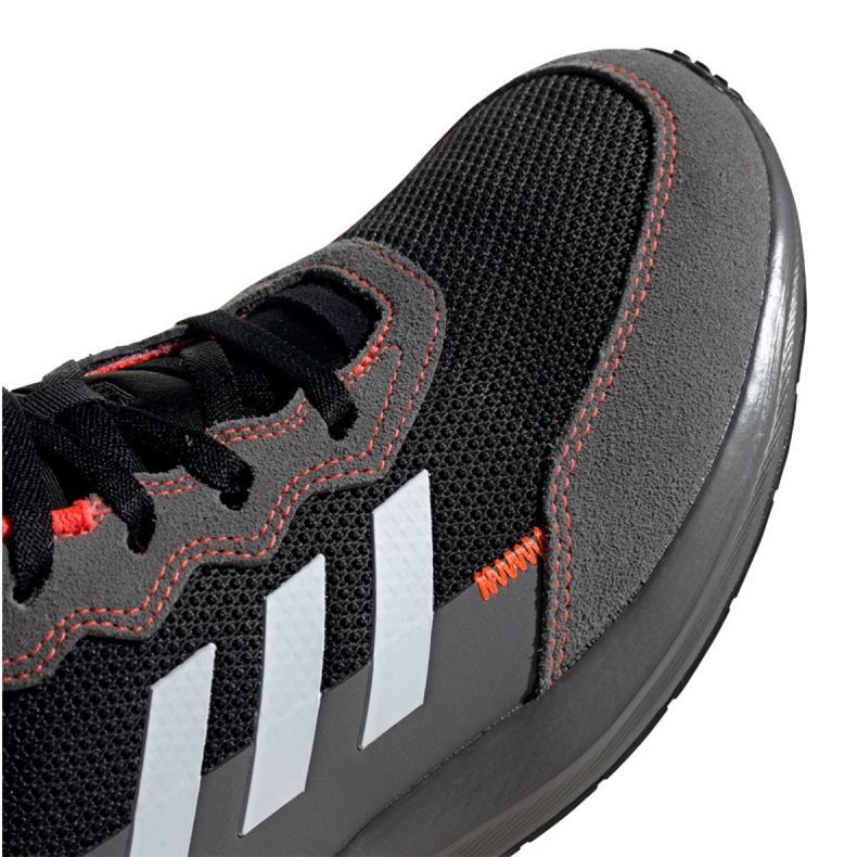 Scarpe da corsa adidas RapidaRun Elite Jr EG6911 nero grigio 1