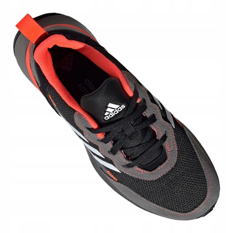 Scarpe da corsa adidas RapidaRun Elite Jr EG6911 nero grigio 2
