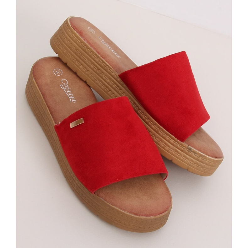 Red Pantofole rosse da donna G-576 Red rosso 1