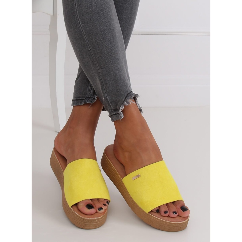 Pantofole gialle da donna gialle G-576 Yellow giallo 2