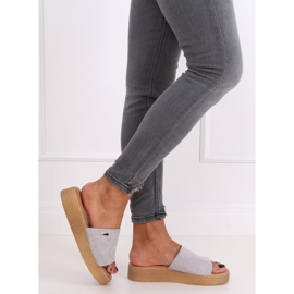 Grigio Pantofole grigie da donna G-576 Grey 2