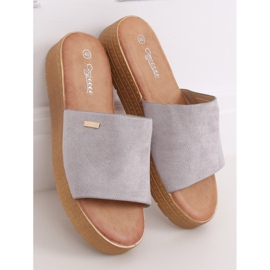Grigio Pantofole grigie da donna G-576 Grey 1