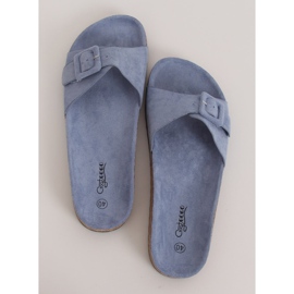 Blu G-5026 Pantofole con suola in sughero blu 1