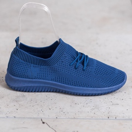 SHELOVET Scarpe sportive basse blu 2
