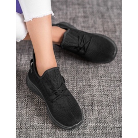 Super Mode Sneakers nere traforate nero 2