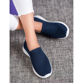 SHELOVET Scarpe sportive slip-on blu 1
