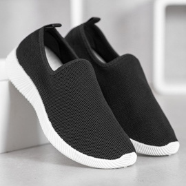 SHELOVET Scarpe sportive slip-on nero 1