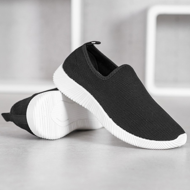 SHELOVET Scarpe sportive slip-on nero 2