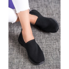 SHELOVET Scarpe sportive slip-on nero 1