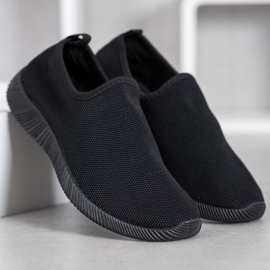 SHELOVET Scarpe sportive slip-on nero 2