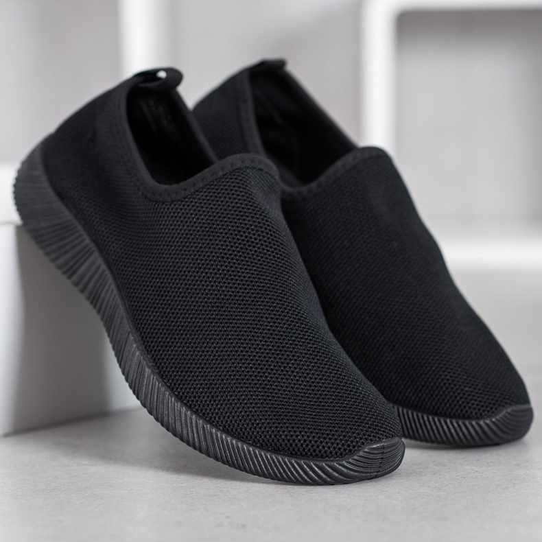 SHELOVET Scarpe sportive slip-on nero 2