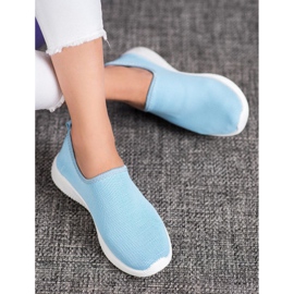 SHELOVET Scarpe sportive slip-on blu 1