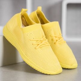SHELOVET Scarpe sportive basse giallo 1
