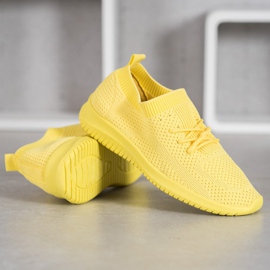SHELOVET Scarpe sportive basse giallo 2