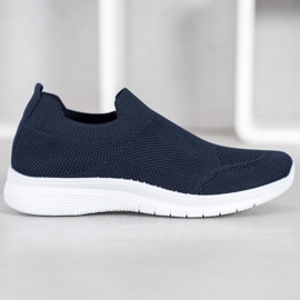 SHELOVET Scarpe da ginnastica senza lacci blu 1