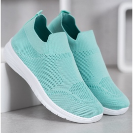 SHELOVET Scarpe da ginnastica senza lacci verde 1