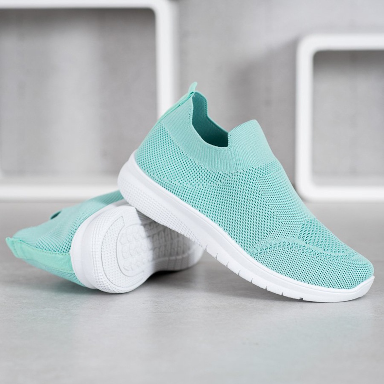 SHELOVET Scarpe da ginnastica senza lacci verde 2