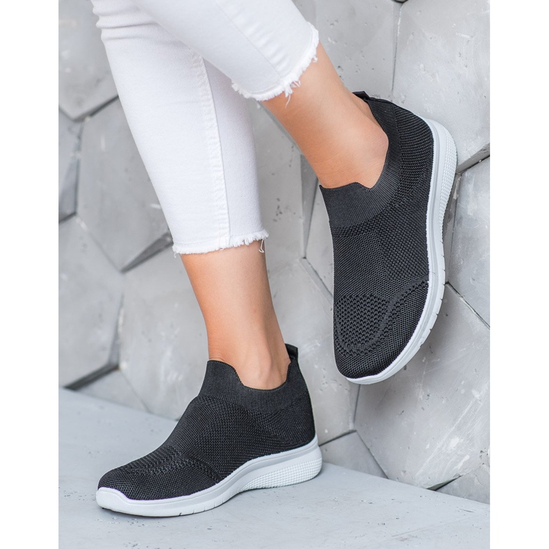 SHELOVET Scarpe da ginnastica senza lacci nero 1