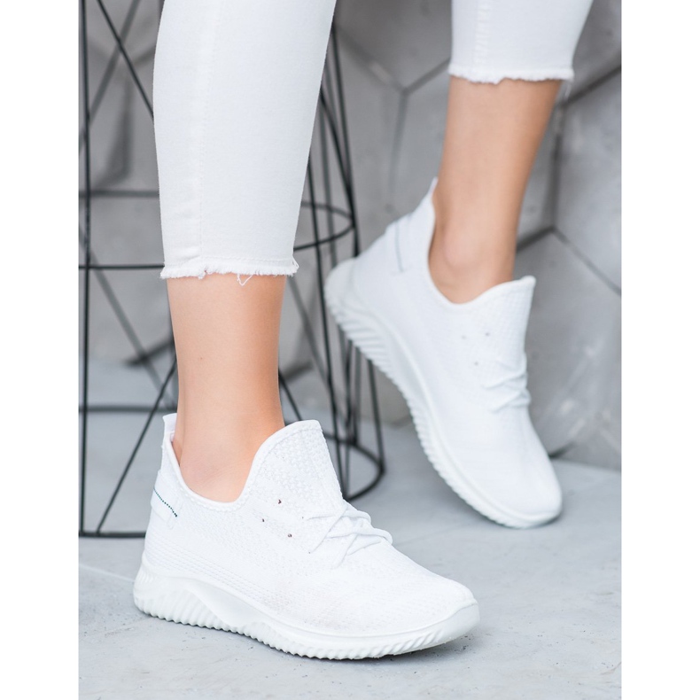Super Mode Sneakers bianche traforate bianco 2