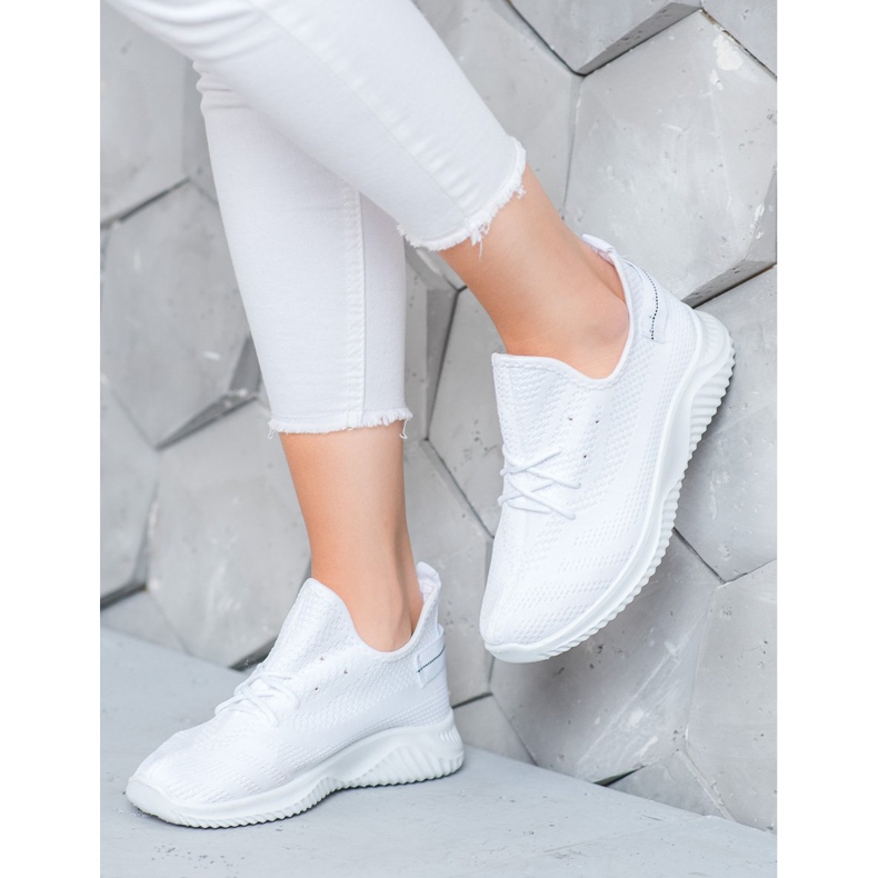 Super Mode Sneakers bianche traforate bianca 1