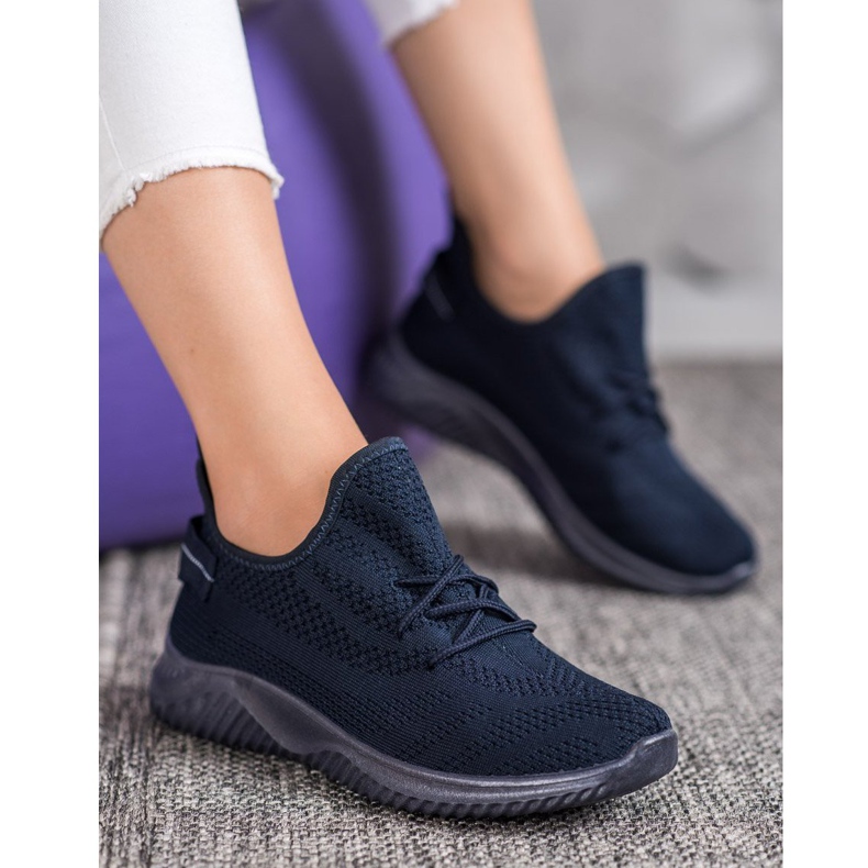 Super Mode Sneakers traforate blu navy 2