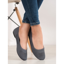 BAOLIKANG Ballerine traforate grigie grigio 1