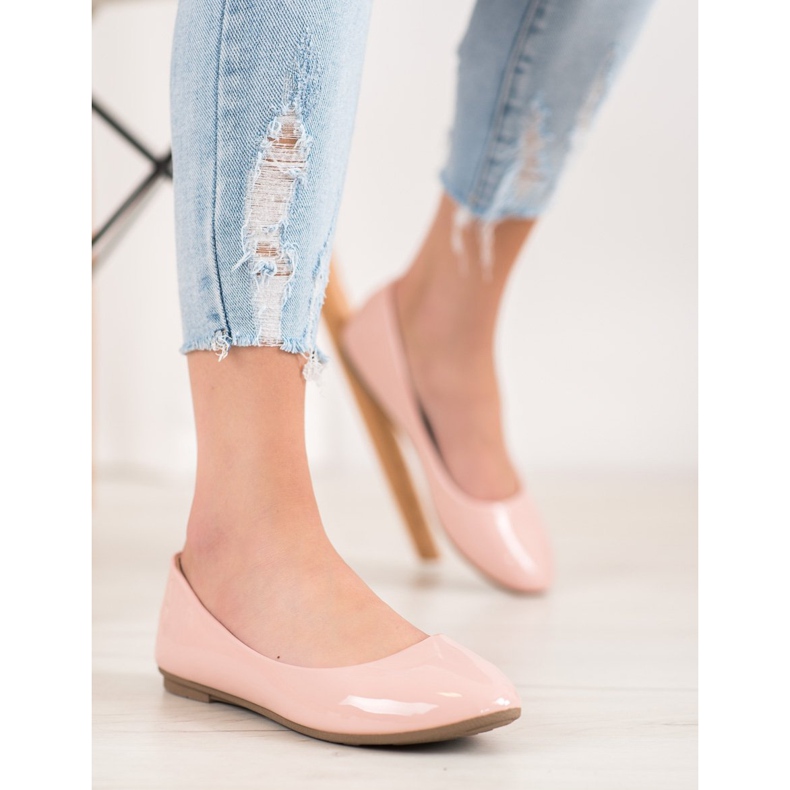 Comer Ballerine laccate rosa 1