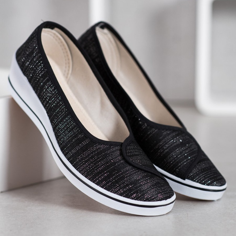 Comer Ballerine Con Glitter nero 1